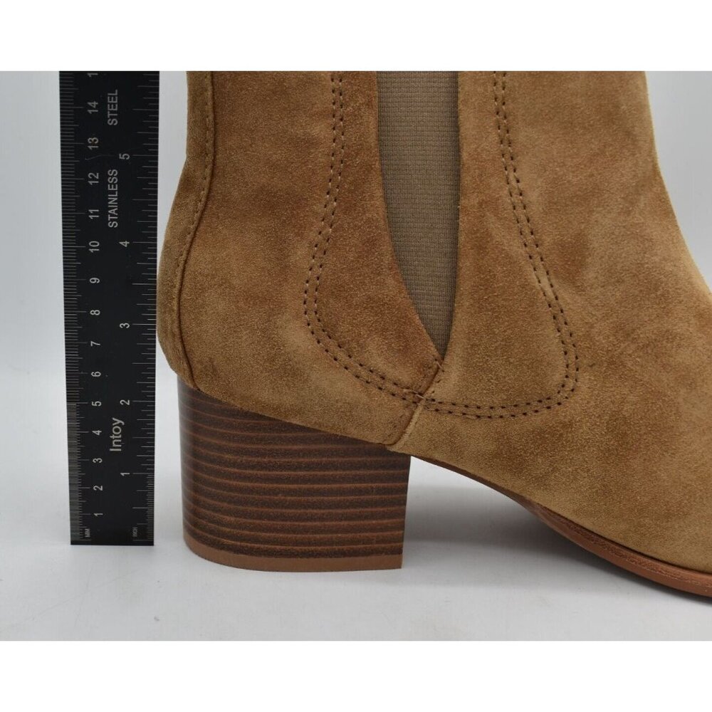 Johnston & Murphy Womens Size 11‎ Trista Chestnut Suede Chelsea Booties Boots - Picture 6 of 10